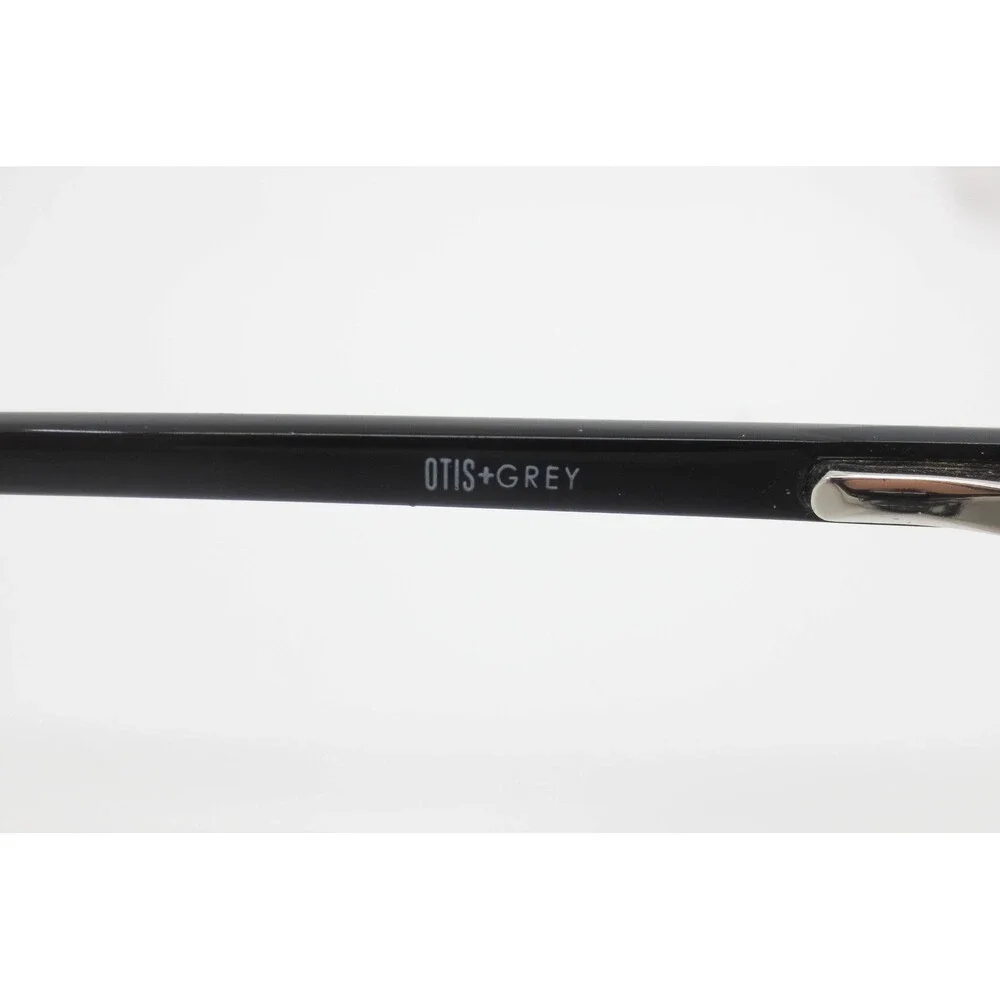 Otis + Grey OG 20238 BK Black Geometric Round Eyeglasses Frames 53-17-140